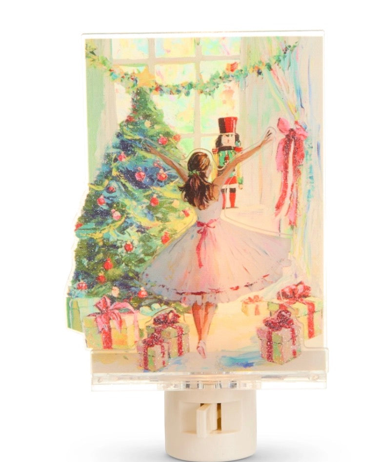 6" Twirl Of The Season Layered Night Light