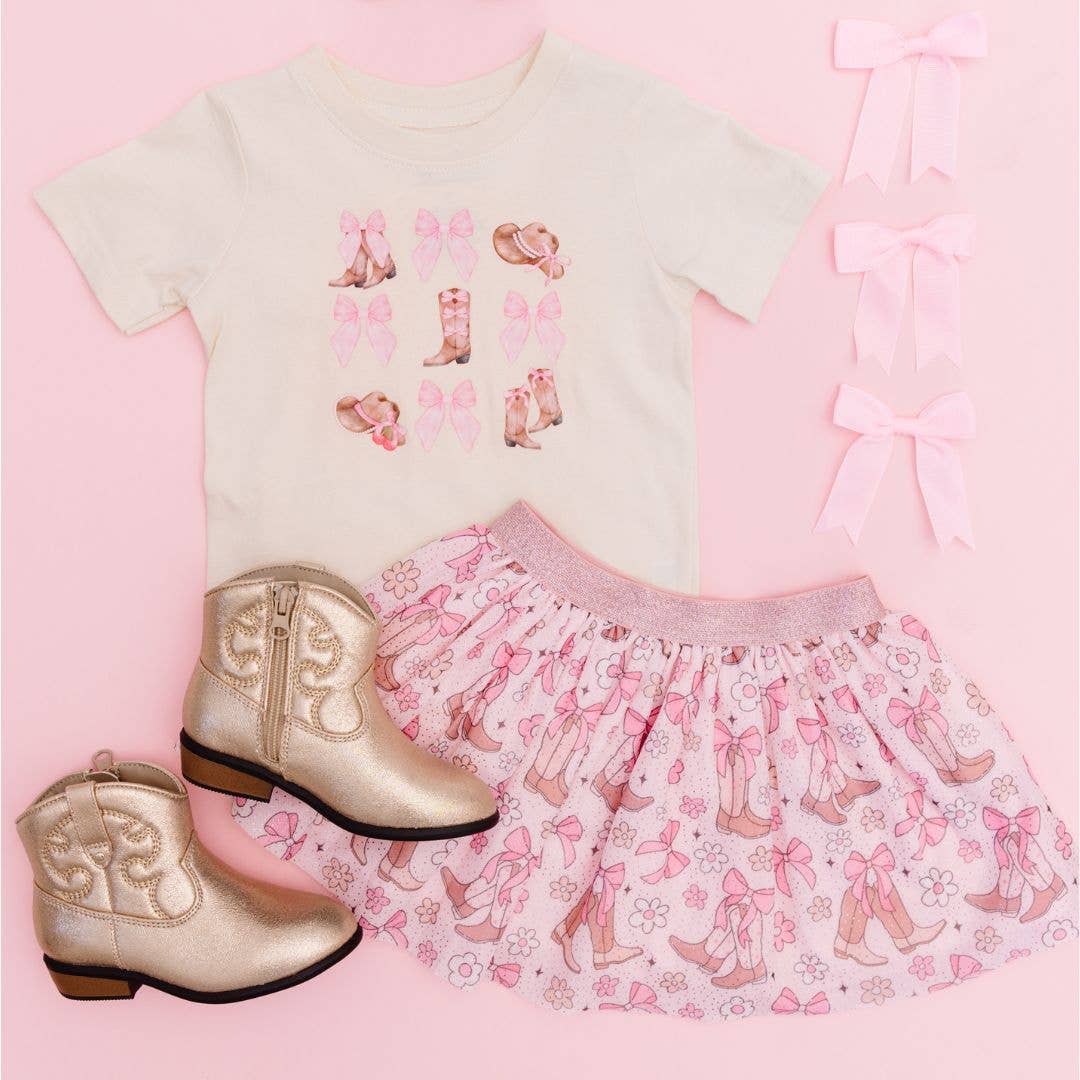 Coquette Cowgirl Short Sleeve T-Shirt - Kids Clothes