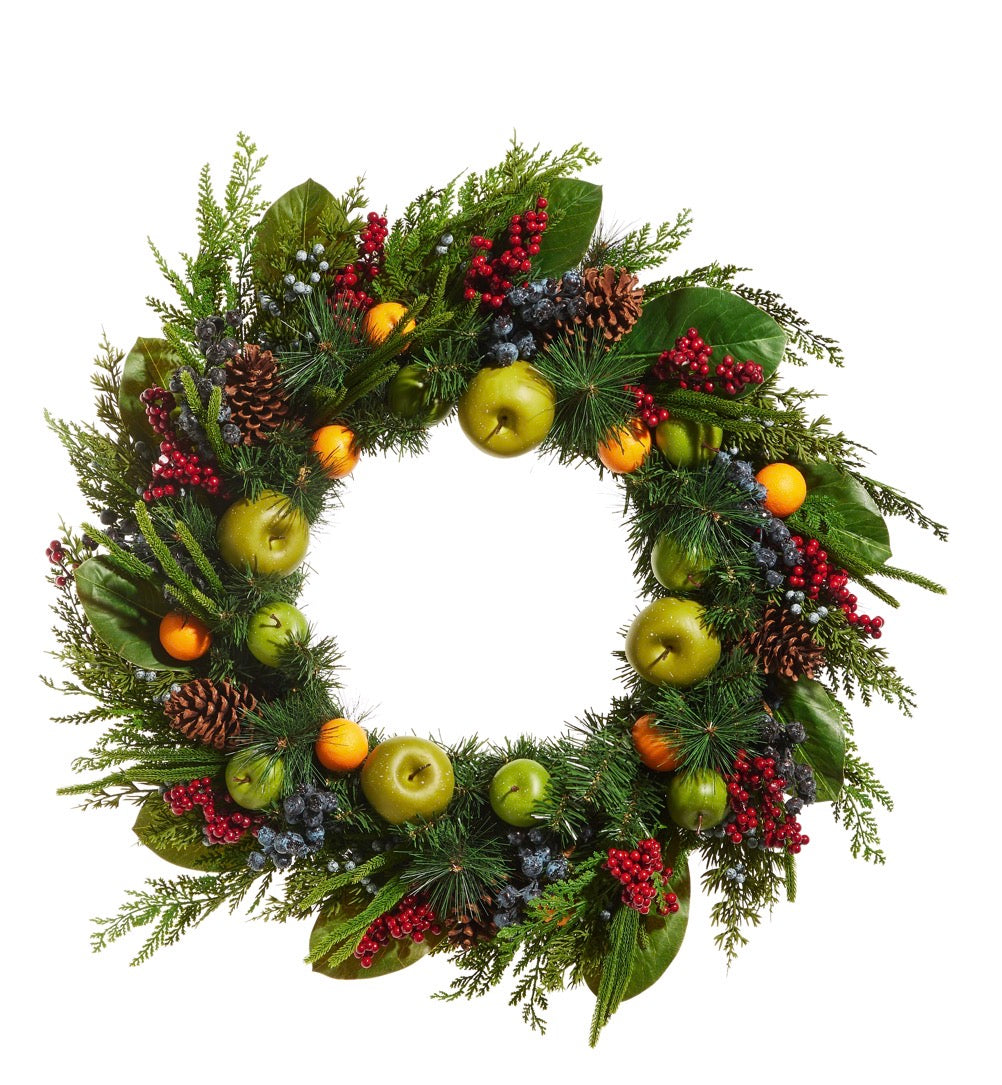 33" Mixed Fruit Wreath