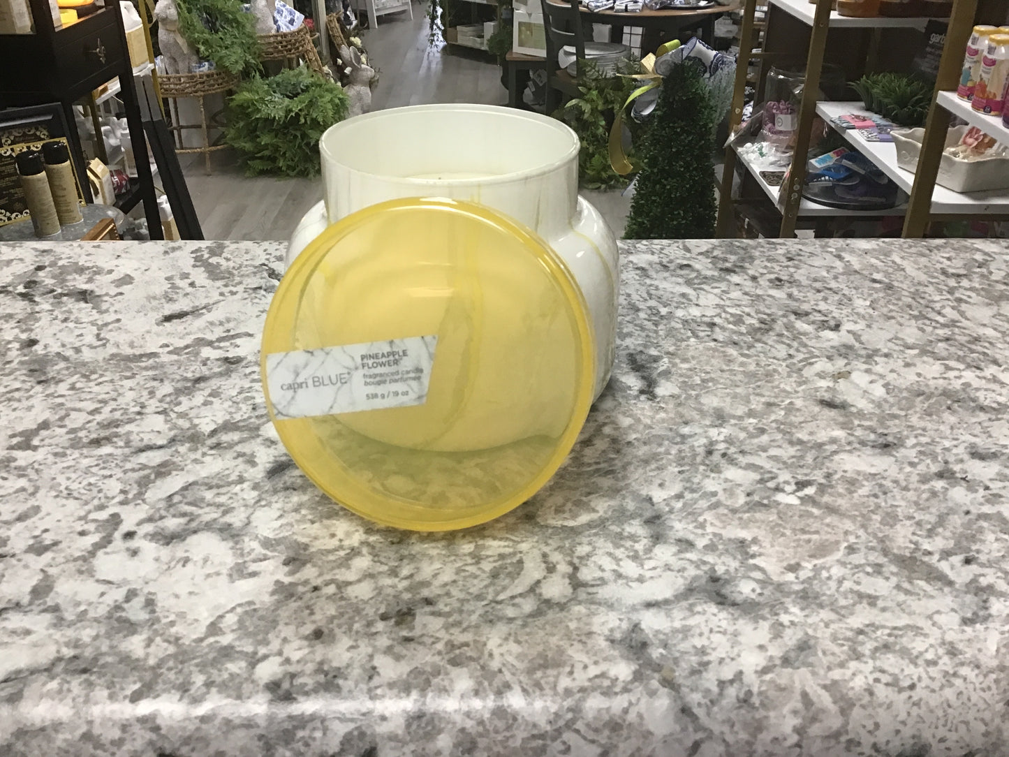 Pineapple Flower Capri Blue Candle