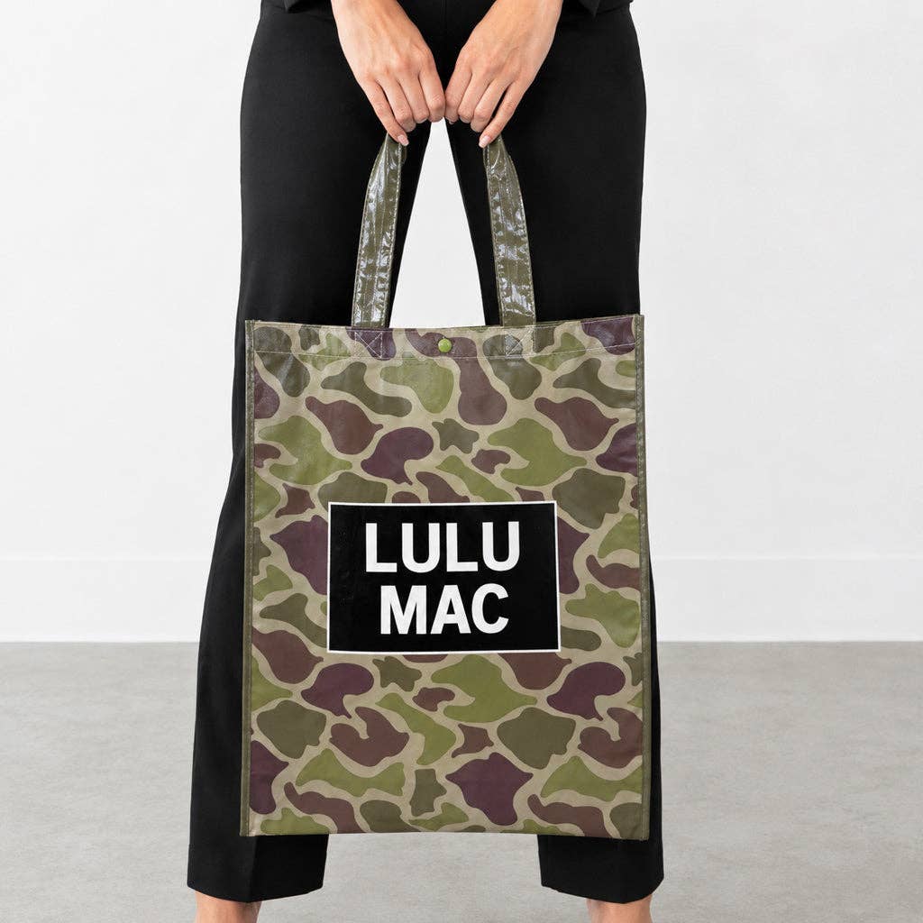 Lula Mac REUSABLE TOTE - LT. CAMO