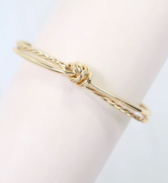 Hammonds knot cuff bracelet