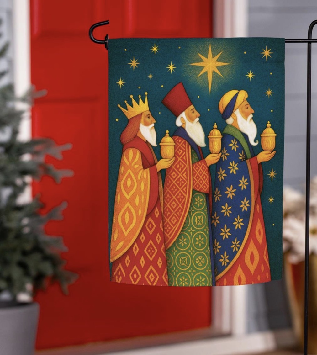 The Three Kings Suede Flag