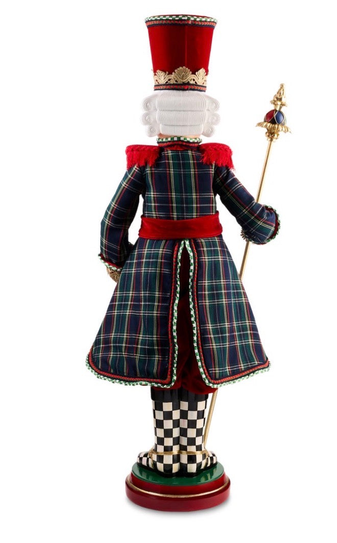 Timeless Tartan Fabric Nutcracker