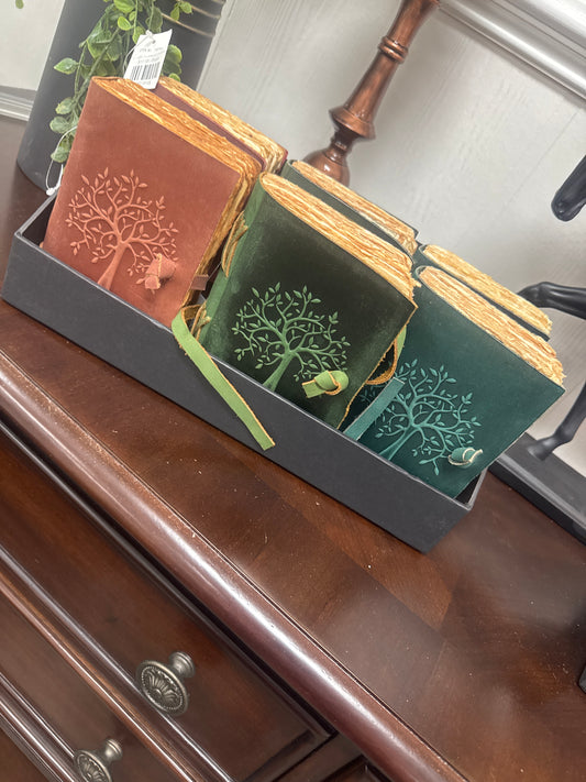 6inch Leather Tree Embossed Handcrafted Journal