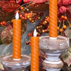 5 inch taper, candles set of three