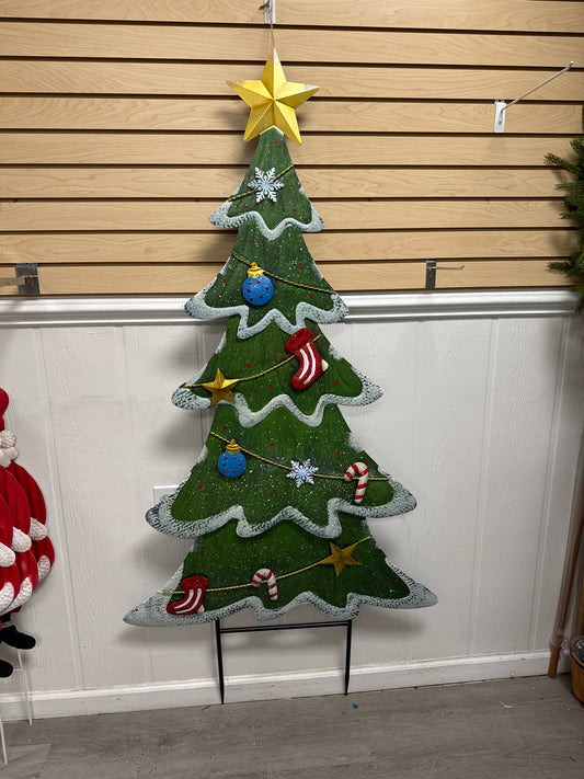 Large metal Christmas tree