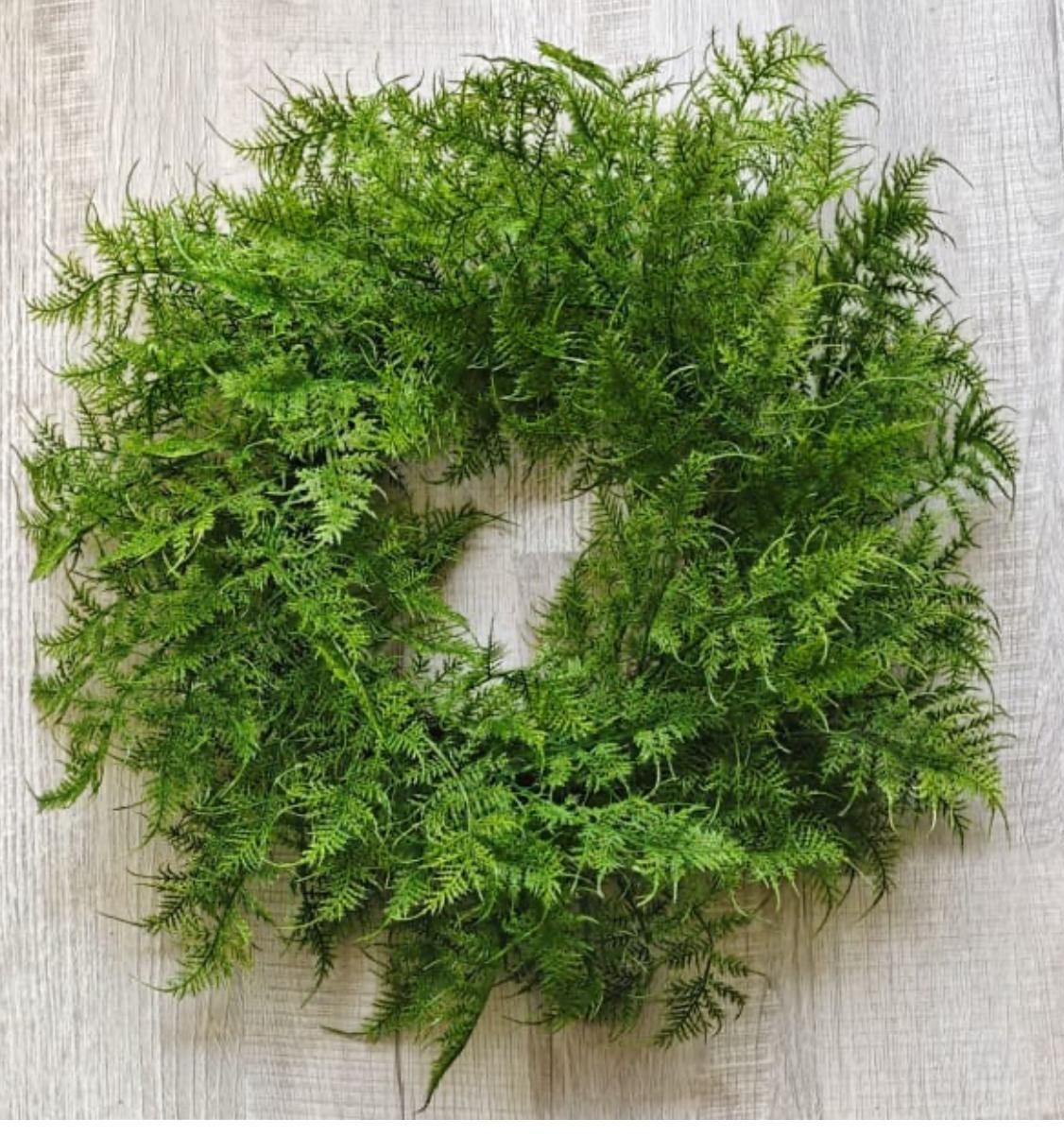 Asparagus fern wreath