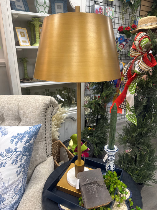 Metal gold table lamp