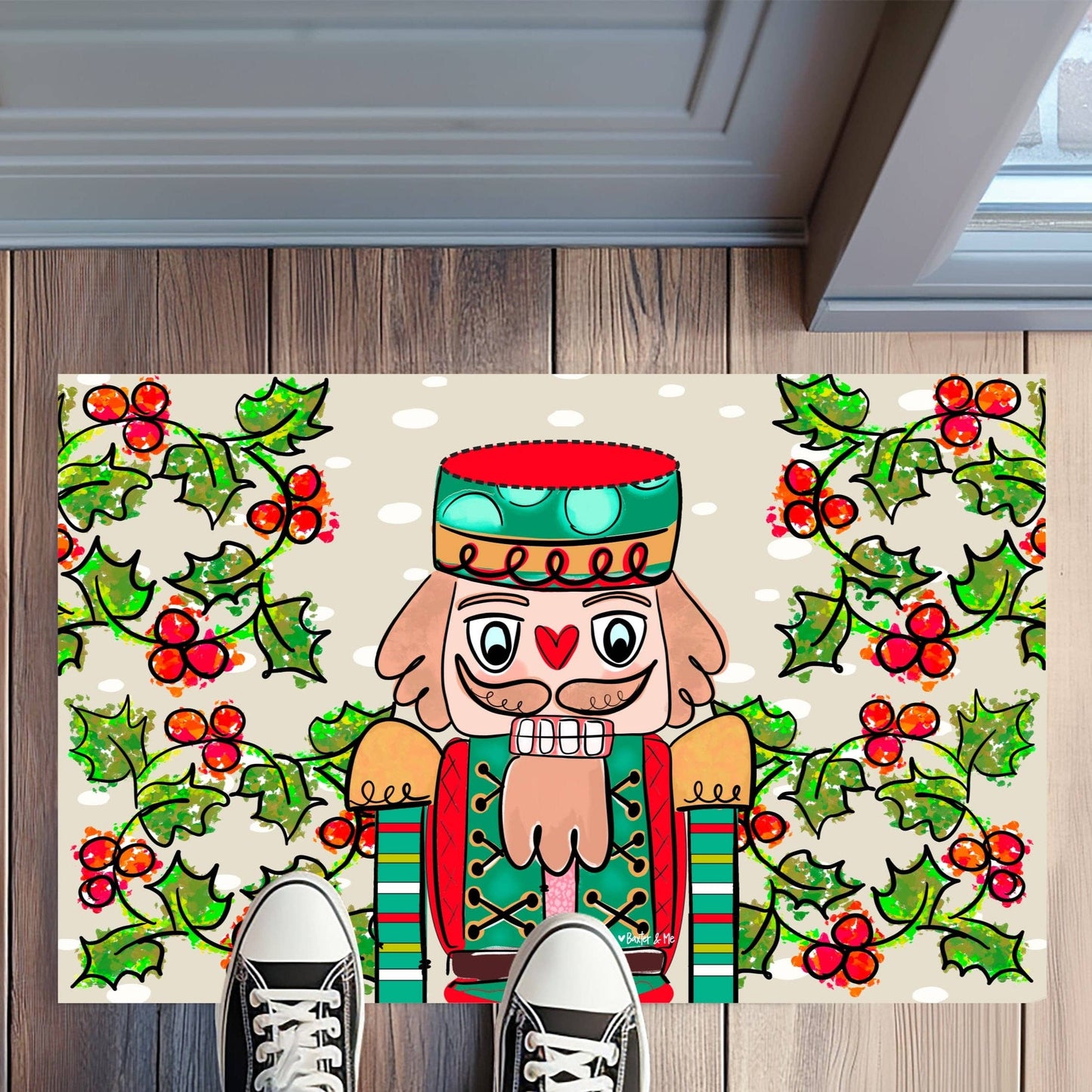 Checkered Nutcracker Rug Floormat