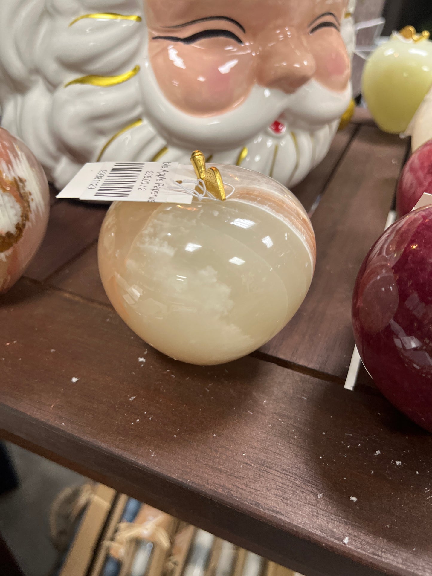 Marble Apple Paperweight