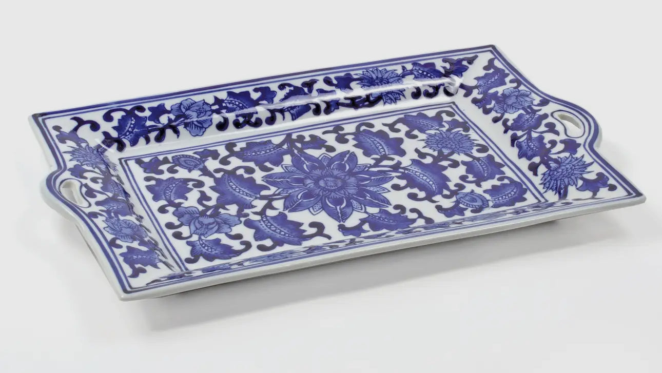 Charcuterie Tray Blue Chinoiserie