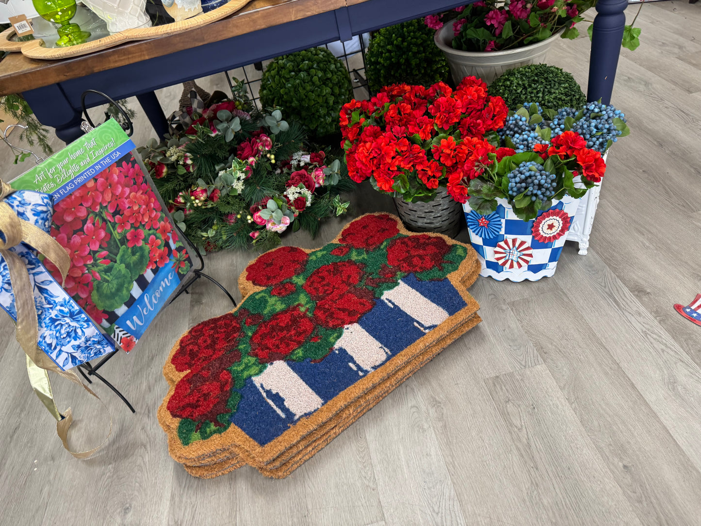 Geranium coir mat