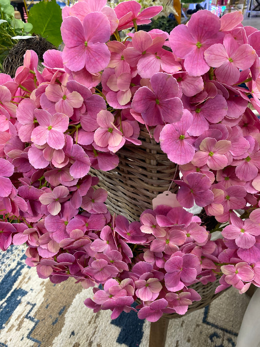 20" Pink Hydrangea Wreath