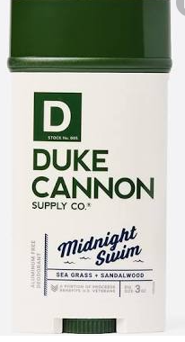 Duke Cannon Midnight Swim Deodorant Stick