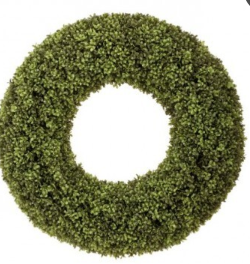 UV Treat Spring Boxwood Wreath 28"
