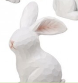 Resin Carved Bunny 5"