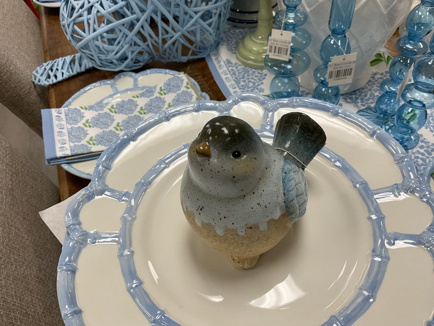 Ceramic blue birds