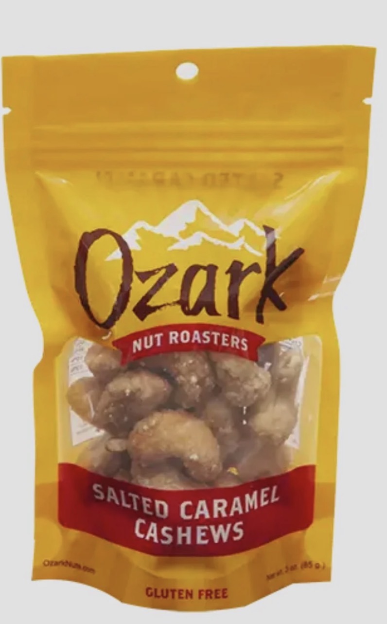 Ozark Nut Salted Caramel Cashews 3.5 Oz