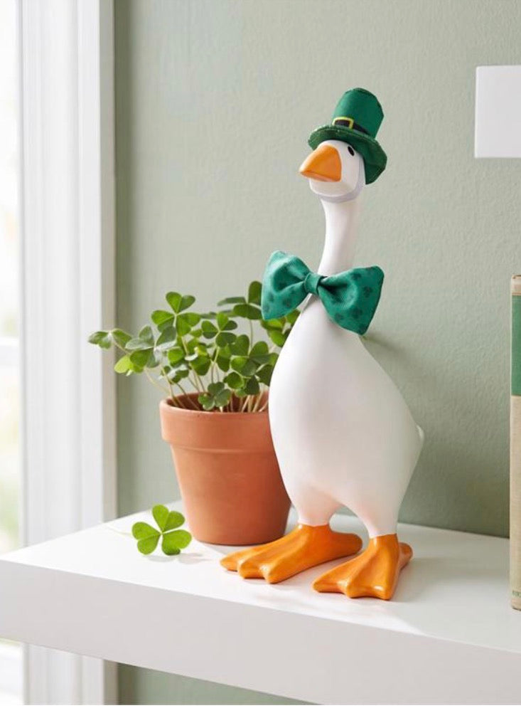 Gordy the Desktop Goose Fabric Accessory Set, St Patrick's Day
