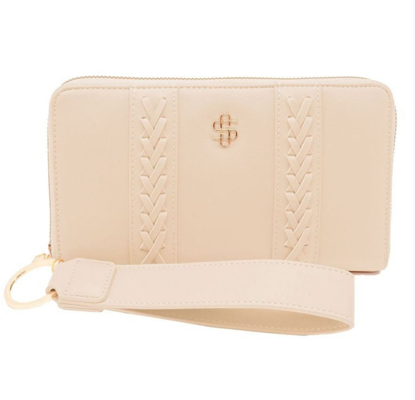 Simply southern ivory wristlet wallet