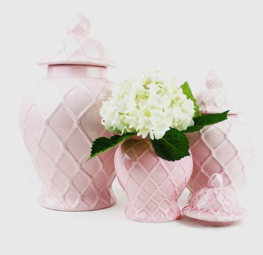 Pink Ginger Jar