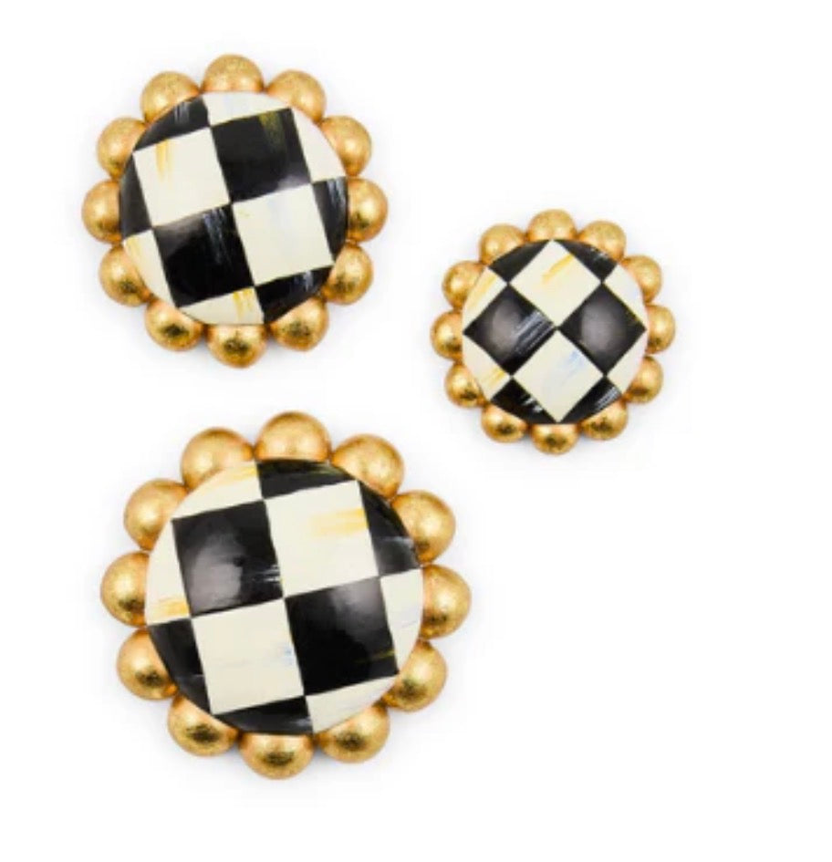 Courtly check magnets-set of 3