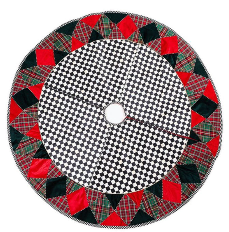 MacKenzie Childs tartan tree skirt