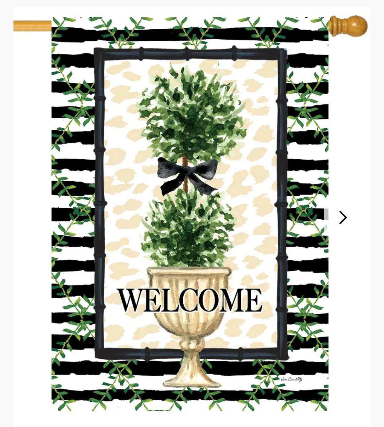 Double topiary flag
