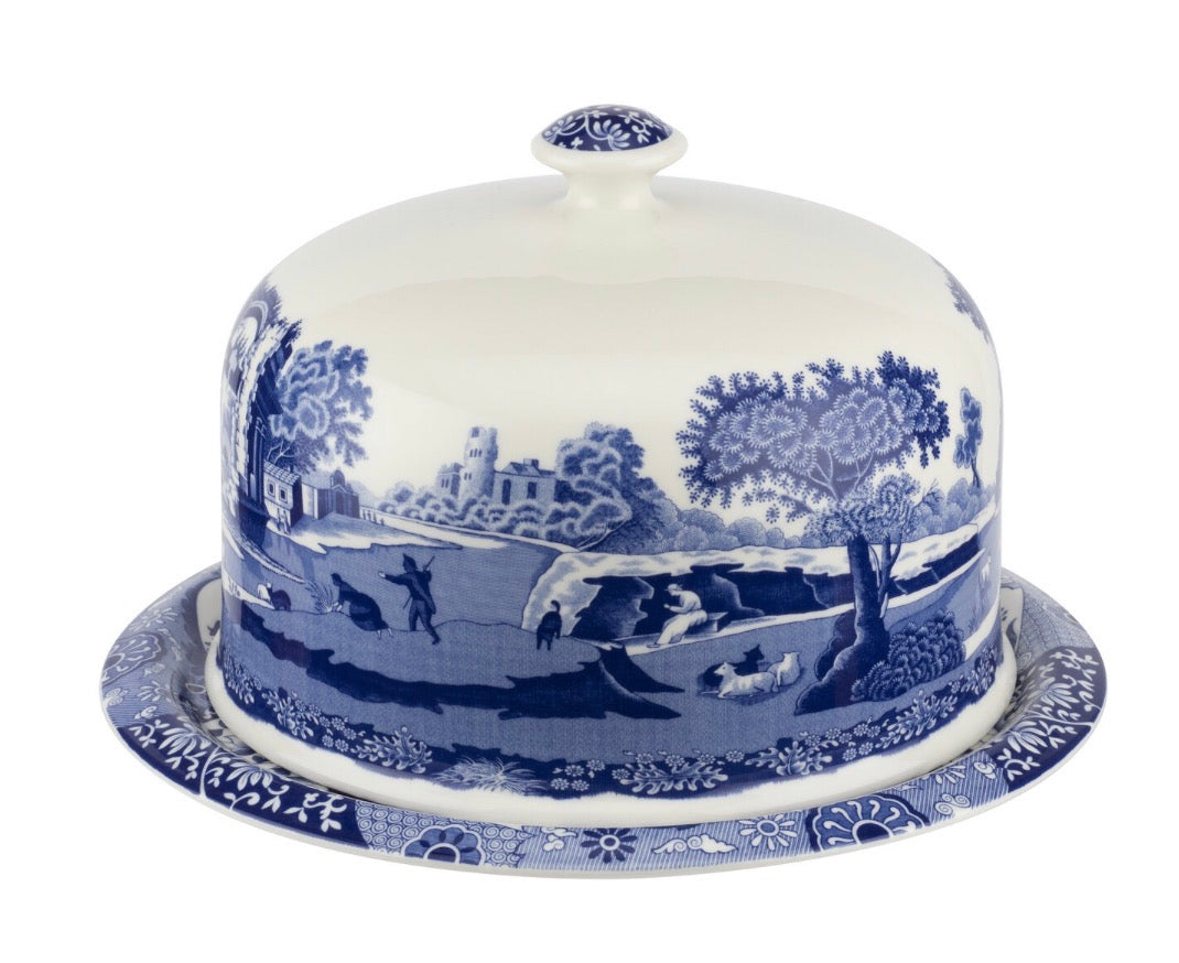 Blue Italian 250th Collection Serving Platter with Dome