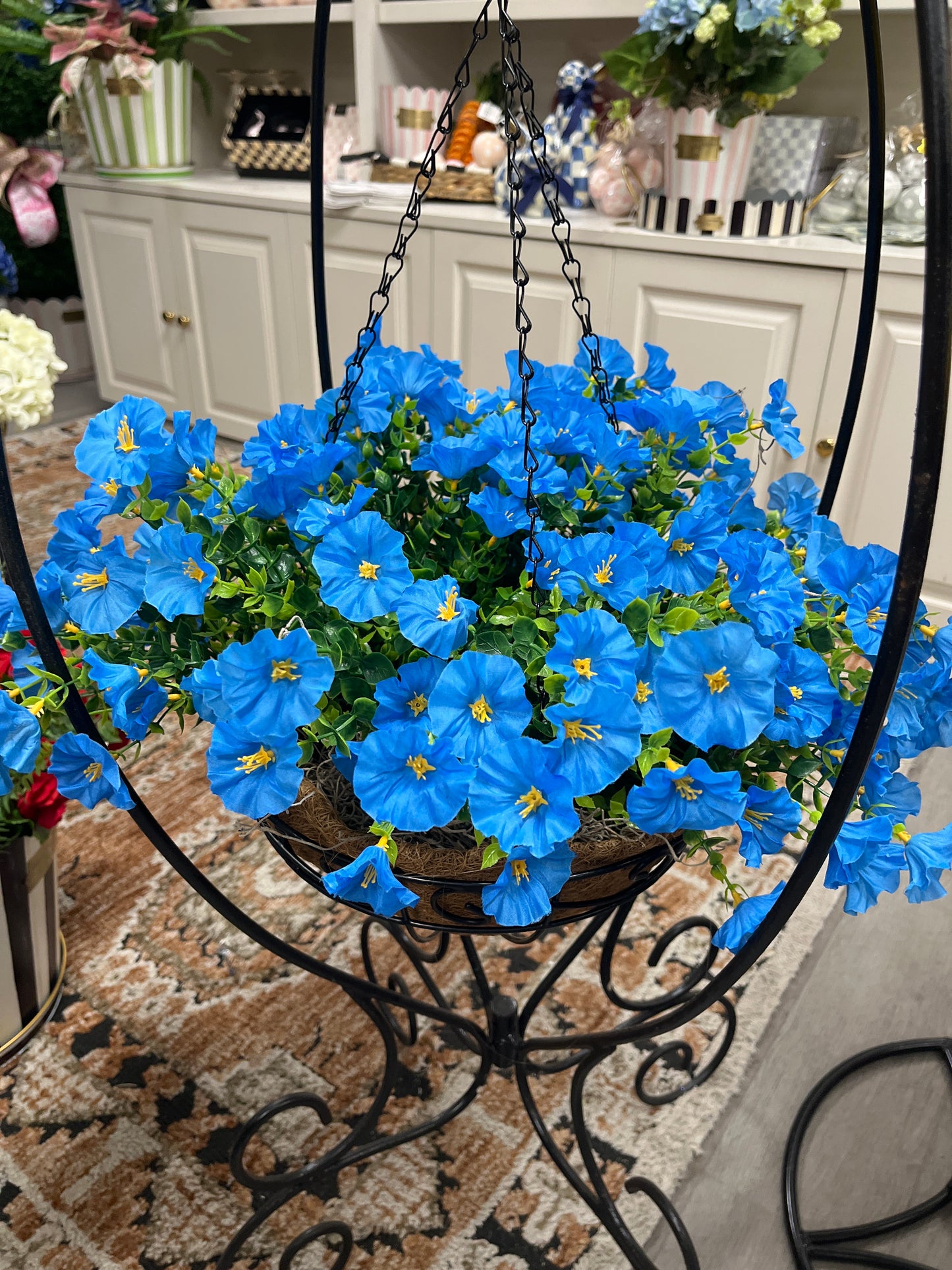 Petunia hanging basket
