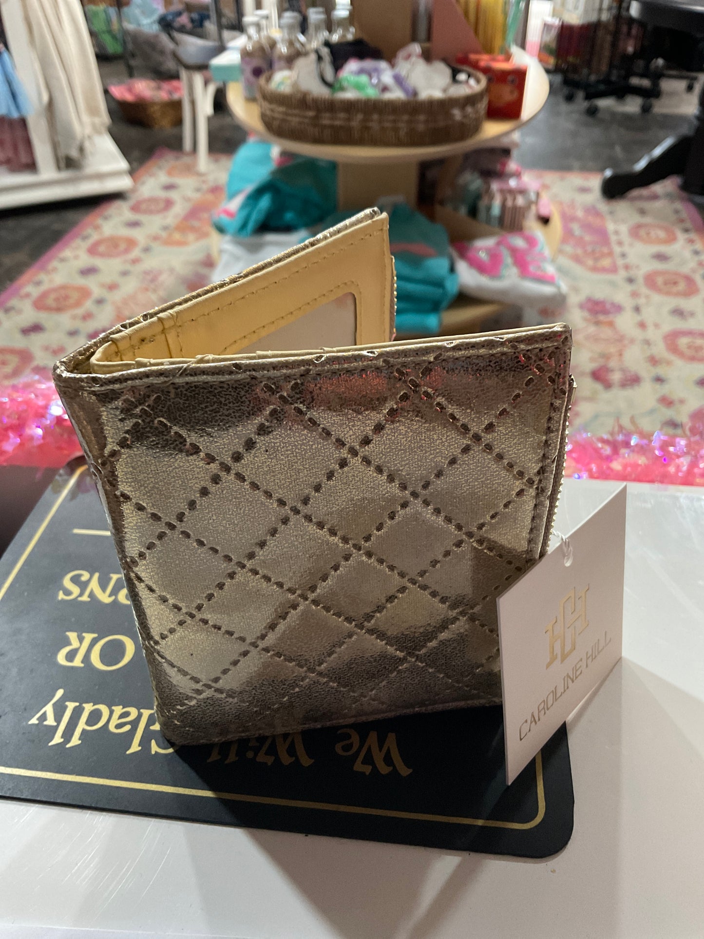 Monica double zip wallet
