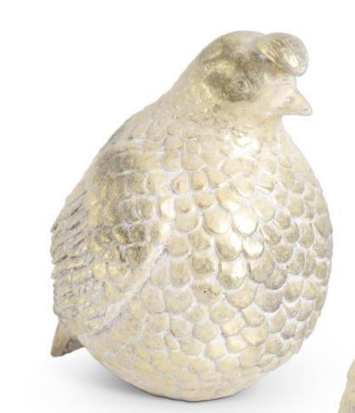 Assorted Gold Resin Partridges