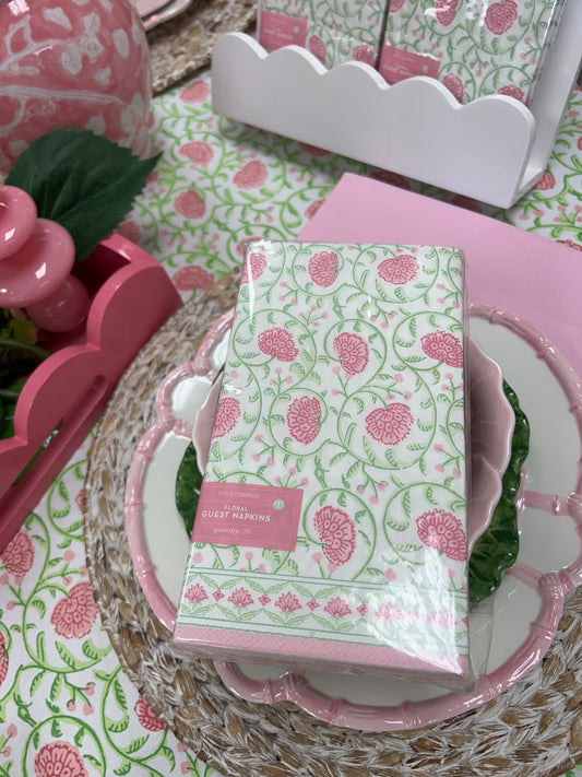 Floral Block Guest Napkins