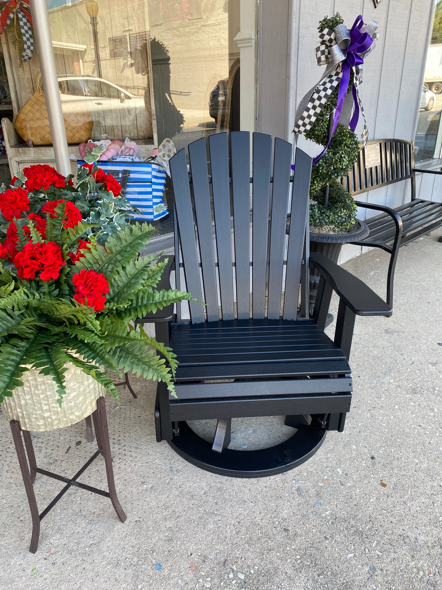 Swivel glider Adirondack chair 