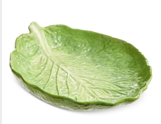 14" Green Cabbage Tray