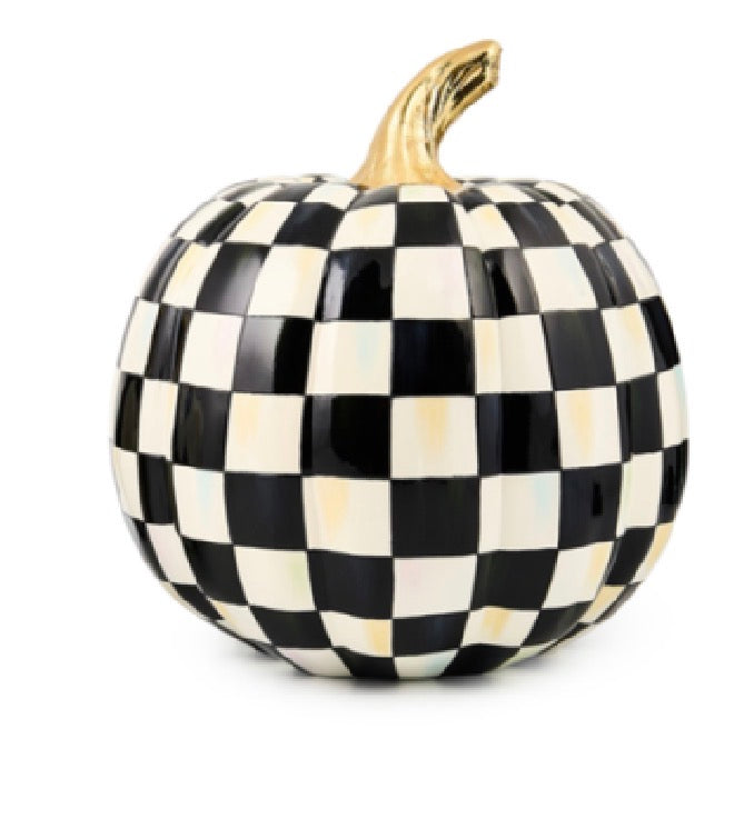 Courtly check glossy medium pumpkin