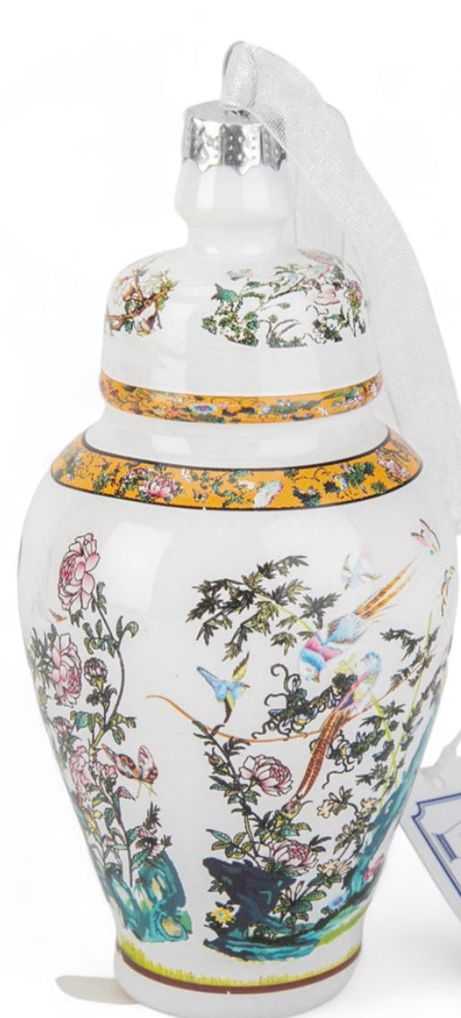 Rose Canton Ginger Jar Ornament