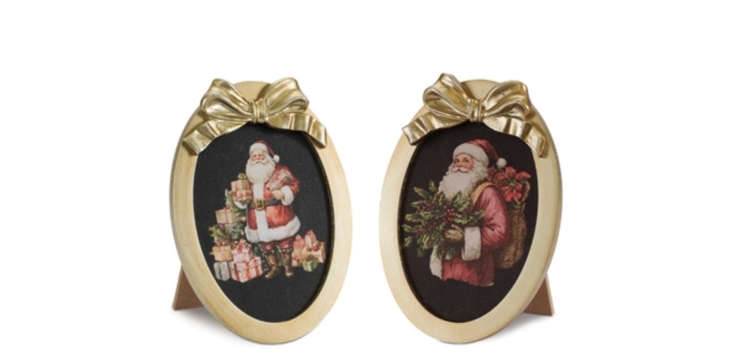 Santa Plaque 7”H