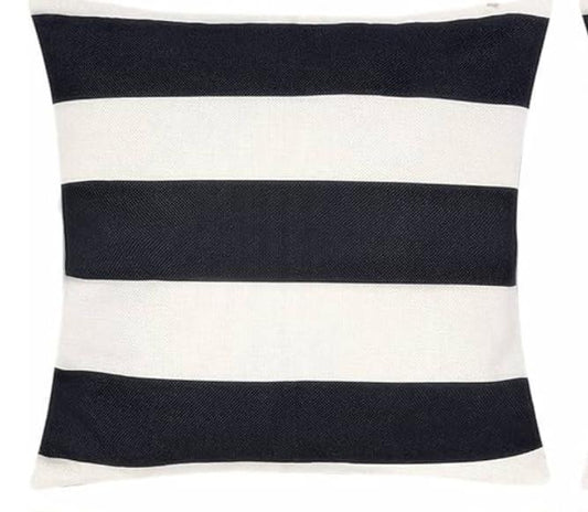 black and white stripe pillow cover