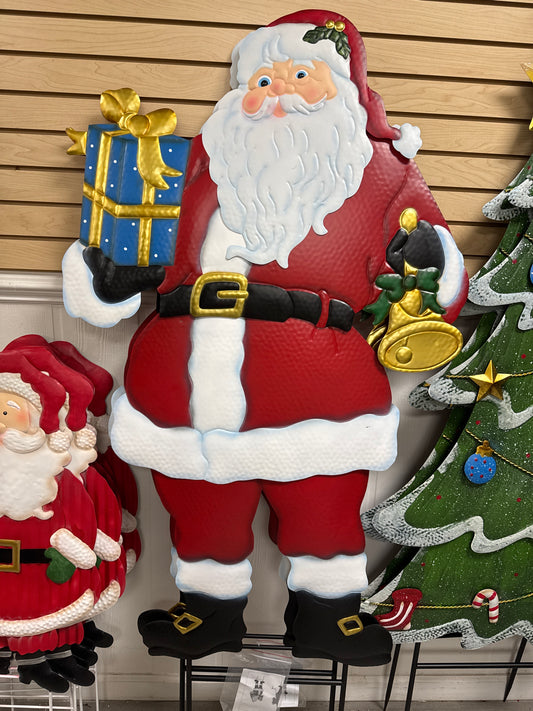 Large metal Santa