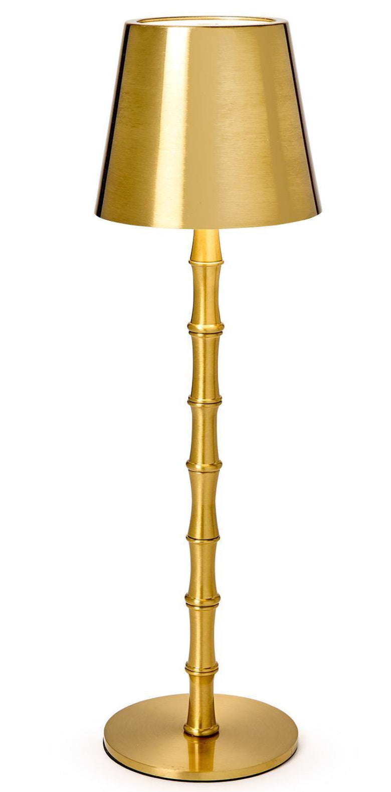 LED Portable Cordless Gold Bamboo Lamp in Gift Box