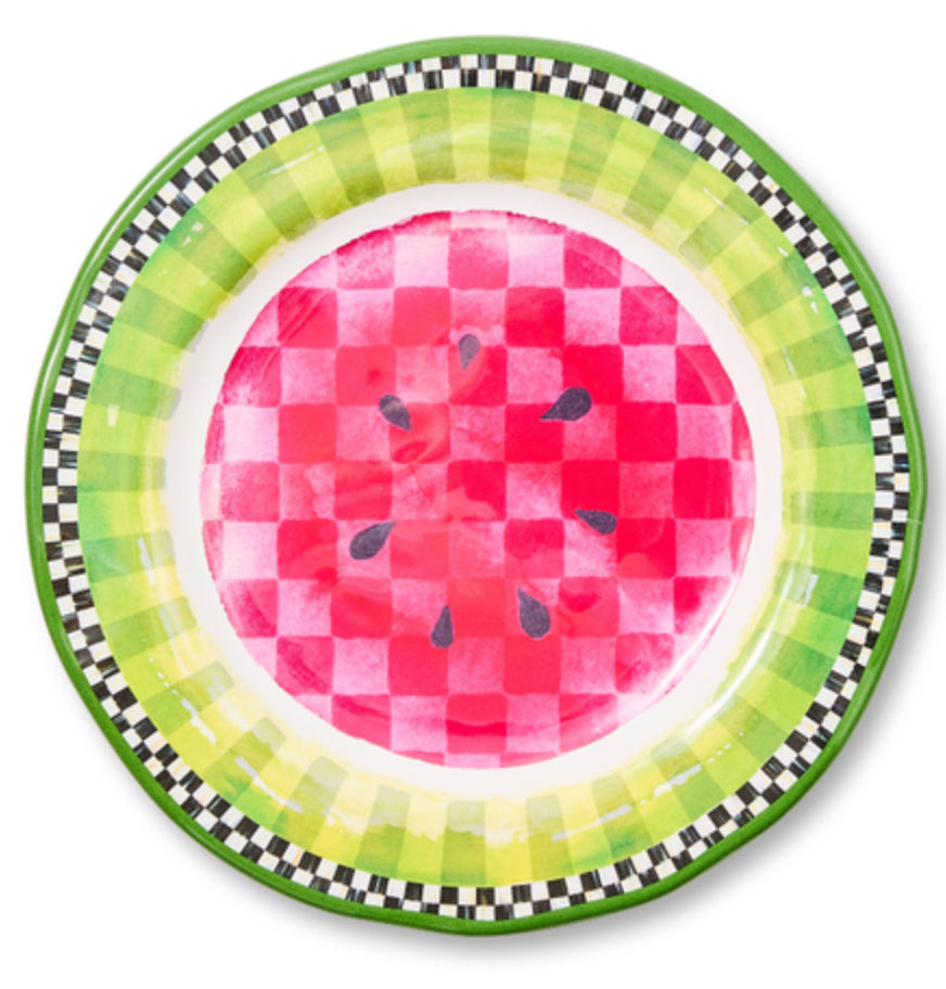 watermelon melamine salad plate