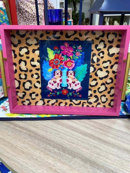 Wood Tray Tobacco Leaf Staffordshire