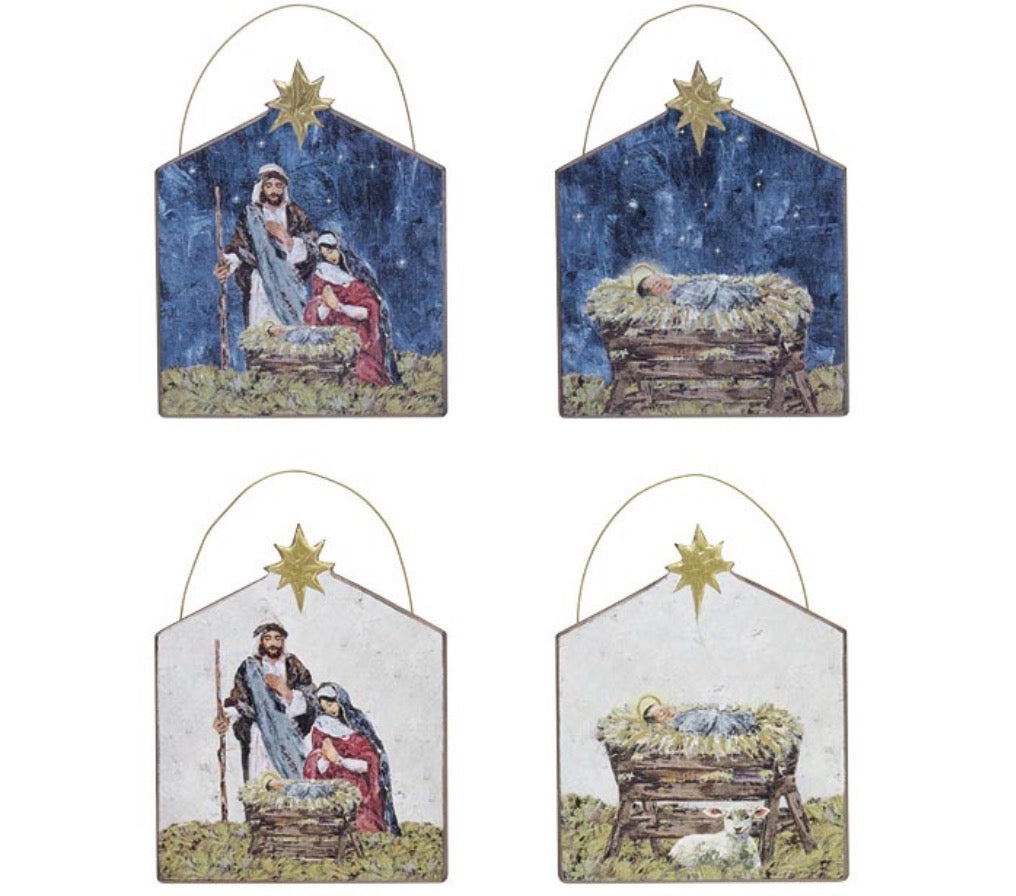 WOODEN RELIGIOUS ORNAMENTS