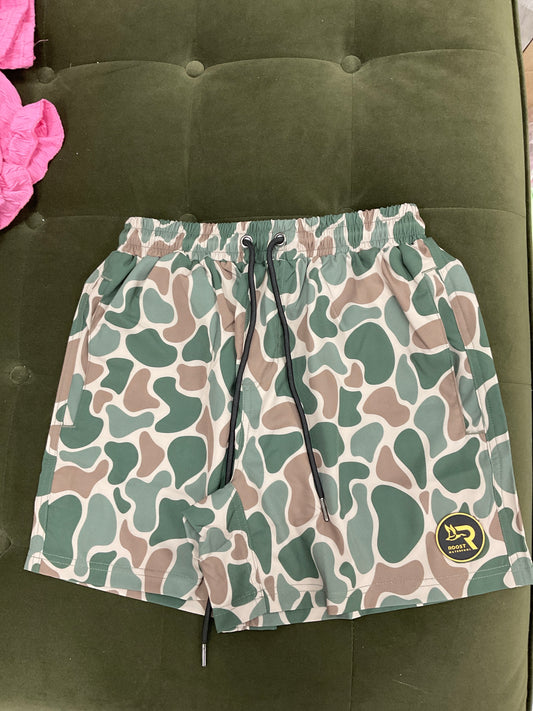 Roost active camo shorts- camo