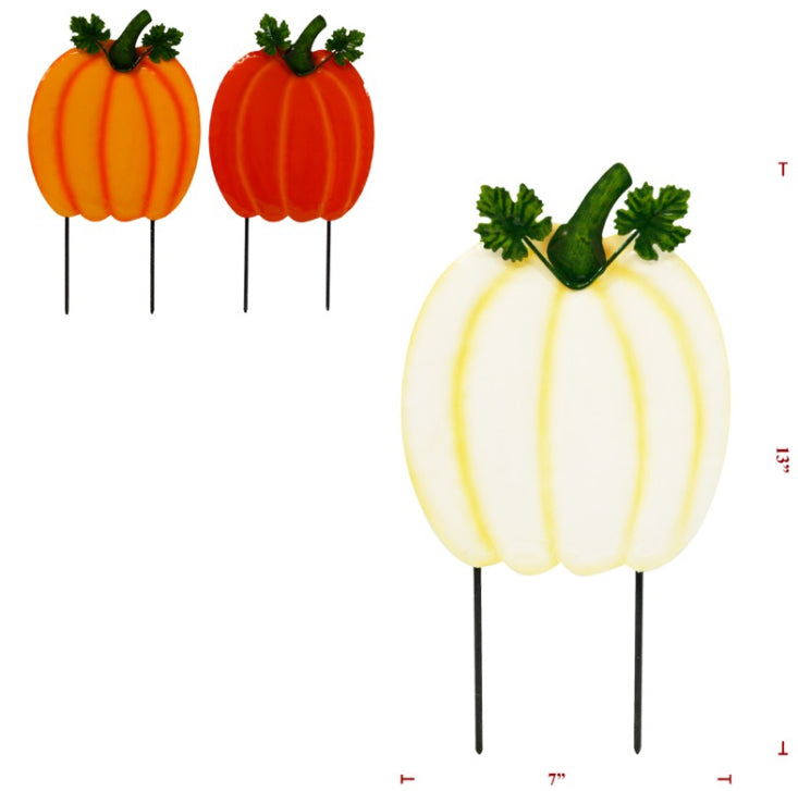Small metal pumpkins