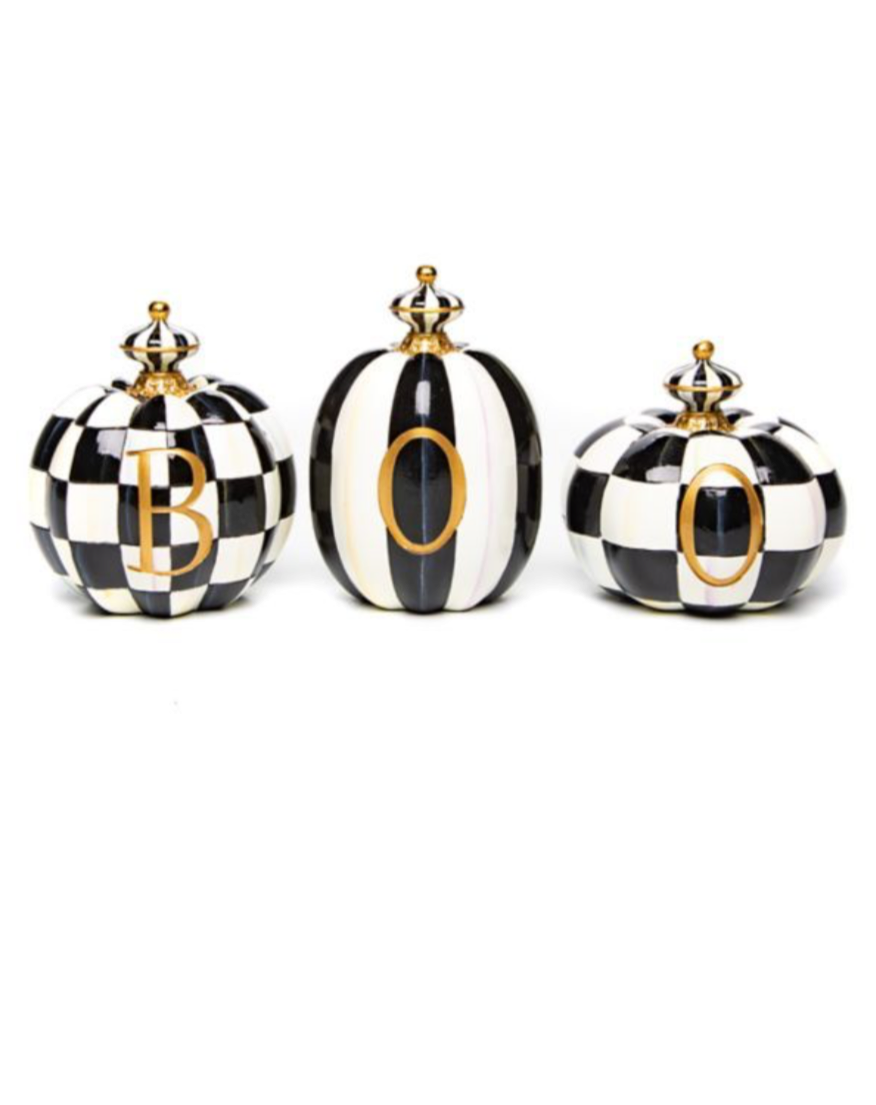 Boo pumpkins set of 3