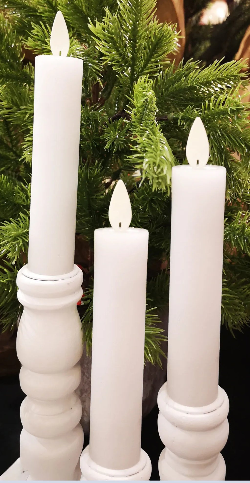 5 inch taper, candles set of three
