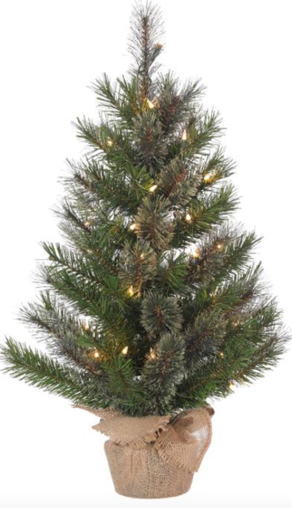 24” Cashmere Pine Tree-prelit